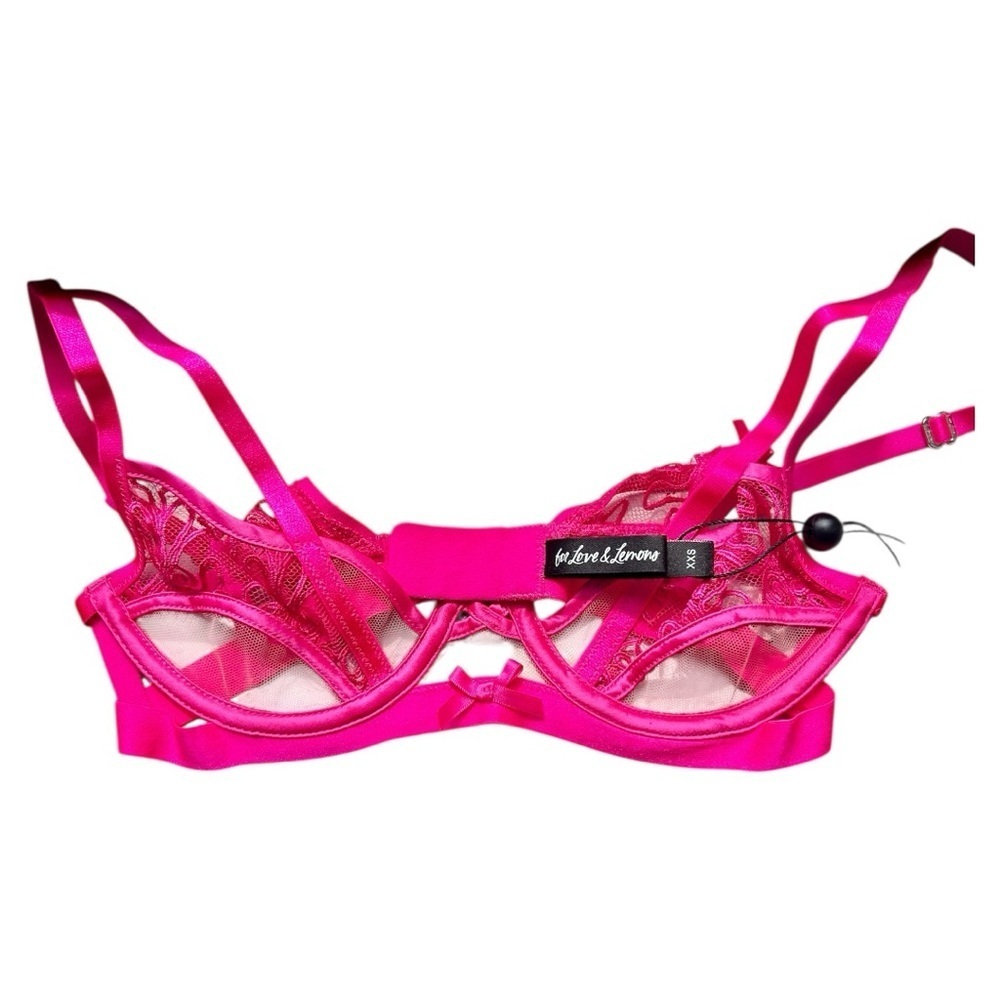 NWT for Love & Lemon Agent Provocateur Pink Lace Bra